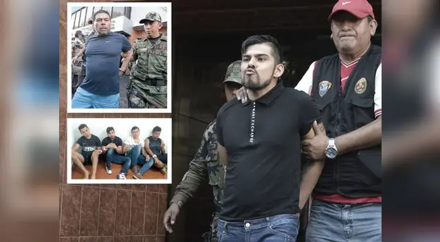 Renzito se mostró desafiante en su traslado. Renzito se mostró desafiante en su traslado.