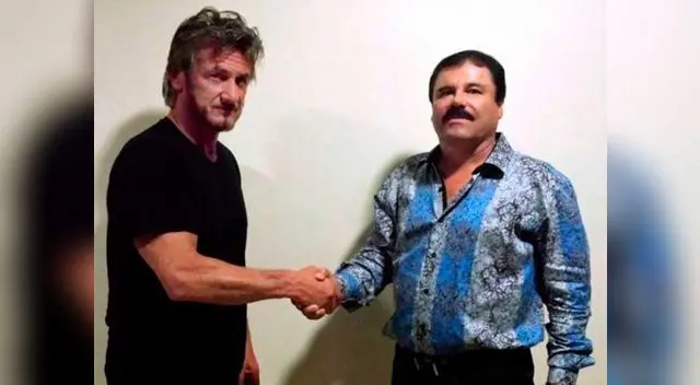 Sean Pean y el 'Chapo' Guzmán. Sean Pean y el 'Chapo' Guzmán.
