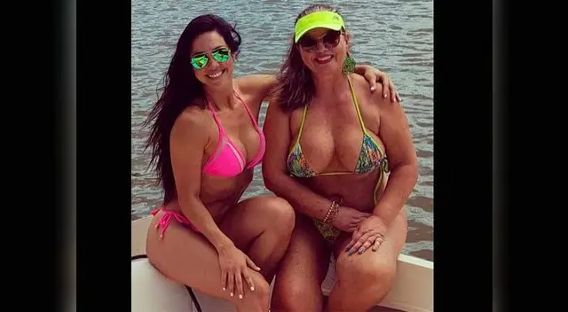 Paloma Fiuza y su mamá.