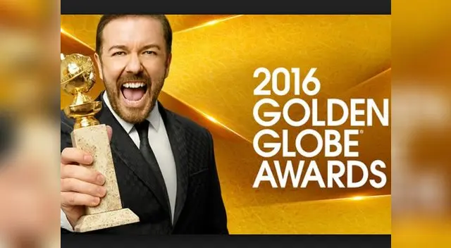 Ricky Gervais conducirá la 73 edición de los Globos de Oro.