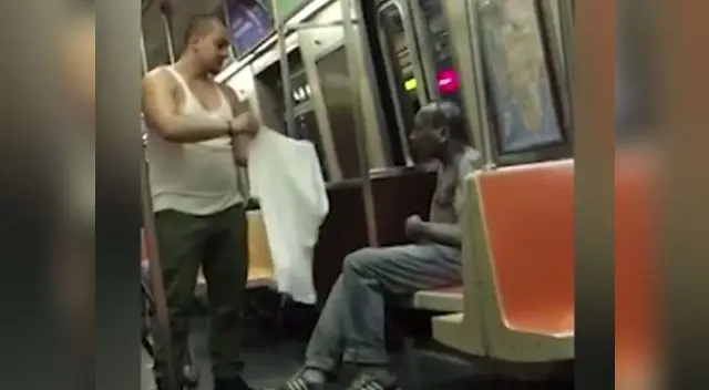 Hombre dio ejemplo de solidaridad dentro de un tren.