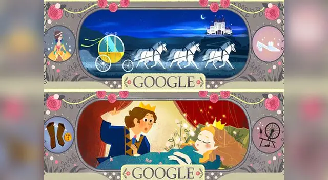Doodle ilustra dos míticos cuentos infantiles del francés.