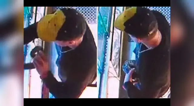 Escondió la serpiente a la altura de sus partes íntimas. 