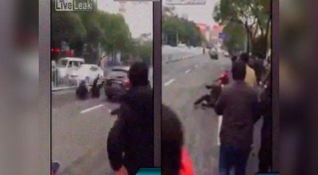 La cinta ayudará a reconocer al causante del terrible accidente. 