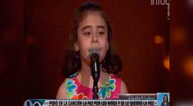 La menor logró cautivar a los tres jurados. 