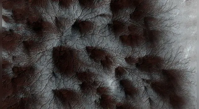 La imagen fue captada desde un orbitador. La imagen fue captada desde un orbitador.