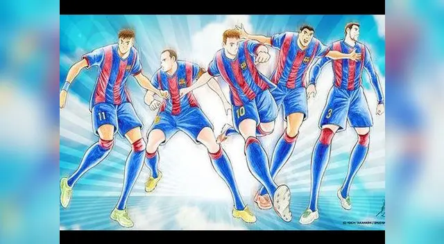 Yoichi Takahashi dibujó a las estrellas del Barcelona. 