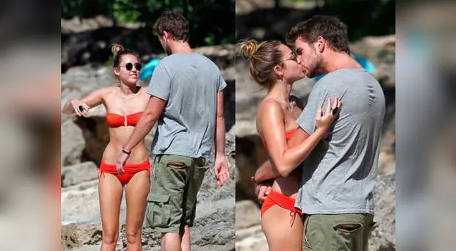 Miley Cyrus y Liam Hemsworth.