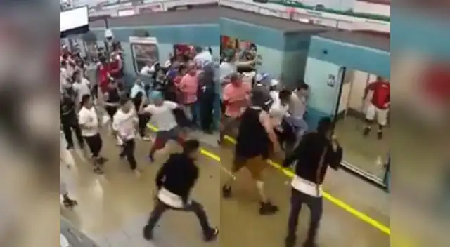 Barristas se enfrentaron en el tren de Santiago.