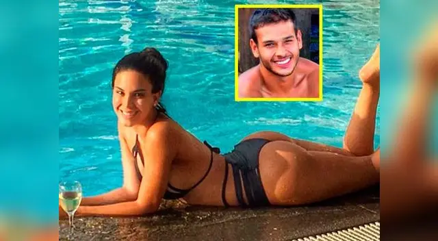 Stephanie Valenzuela y su peculiar posición con Bruno Rocha.