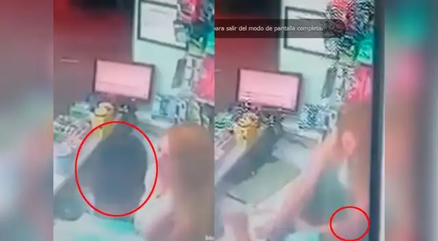 El sujeto no alcanzó a completar su amenaza contra la vendedora.