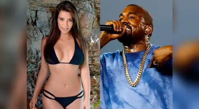 Kim Kardashian y Kanye West.