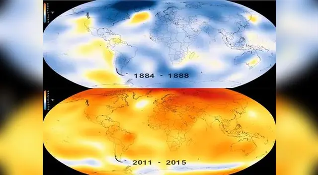Calentamiento global a través de los años. Calentamiento global a través de los años.