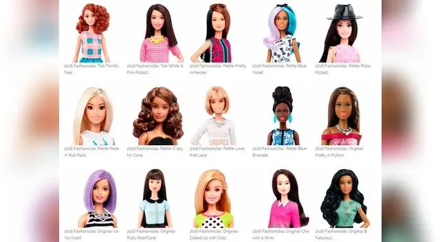 La nueva colección de Barbie 2016.