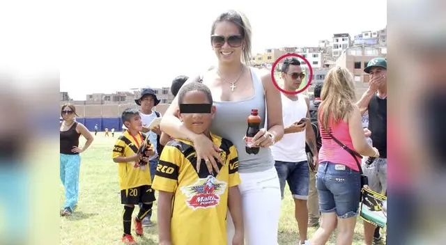 Melissa junto a su hijo Adriano. Atrás se observa a Diego Chávarri. Melissa junto a su hijo Adriano. Atrás se observa a Diego Chávarri.