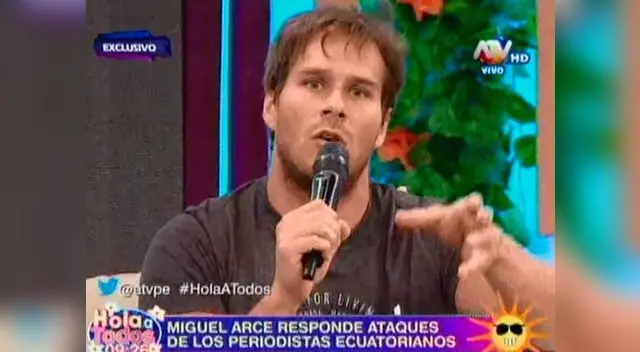 Miguel Arce al destape.