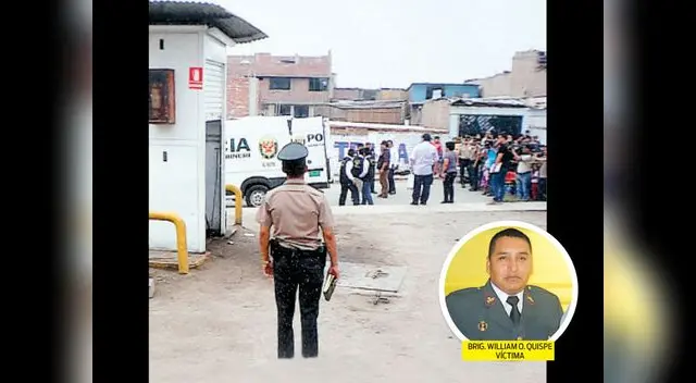 Agentes retiran el cuerpo del fallecido suboficial que resguardaba el traslado del dinero en el grifo cinco continentes