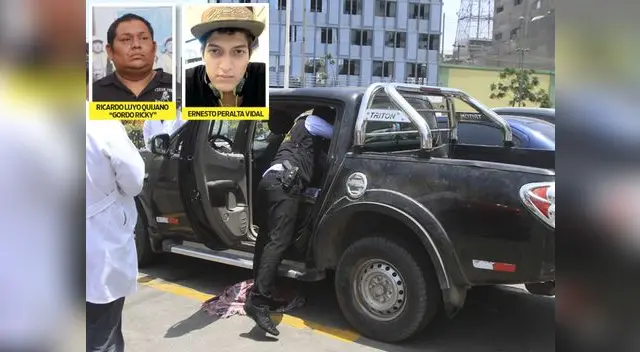 Peritos examinan el vehículo donde fueron acribilladas por la policía cuatro personas. Arriba, dos de las tres víctimas.