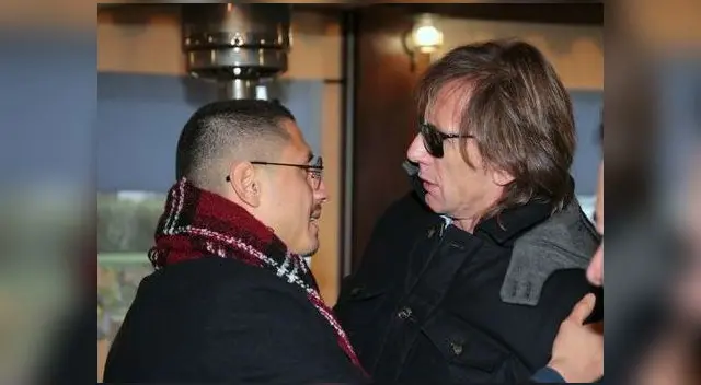 El abrazo fraterno al momento del encuentro.