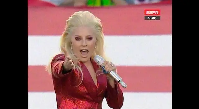 Lady Gaga emocionó a los jugadores.