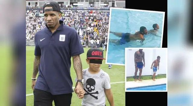 Foquita disfrutó del domingo con Adriano. 'Soy un padre feliz', afirmó.  