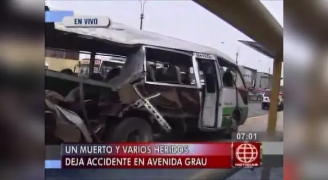La víctima fue embestida por la unidad de transporte público