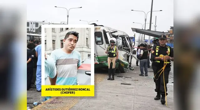 Así quedó el vehículo de transporte público subido en el paradero y parcialmente destruido. Así quedó el vehículo de transporte público subido en el paradero y parcialmente destruido.