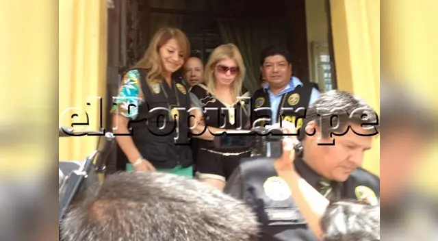 Geni Alves sale de Policía Judicial Geni Alves sale de Policía Judicial