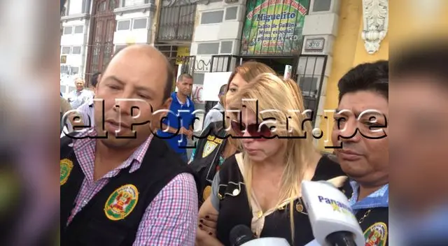 Geni Alves sale de Policía Judicial Geni Alves sale de Policía Judicial