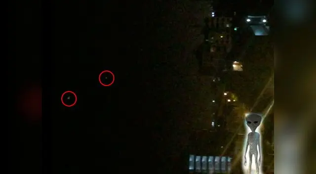 Extrañas luces pudieron ser vistas por varios segundos Extrañas luces pudieron ser vistas por varios segundos