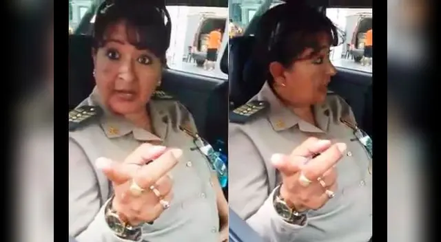 La mujer amenazó al conductor cuando él la enfrentó. 