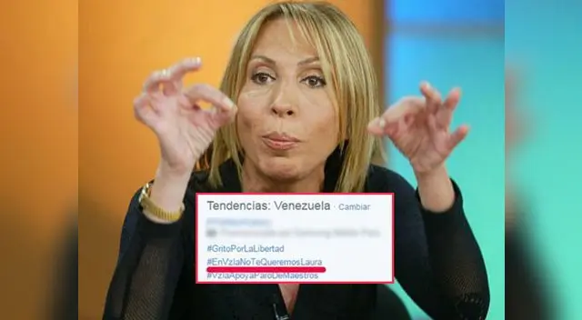 Tuiteros hicieron tendencia con el hashtag #EnVzlaNoTeQueremosLaura. Tuiteros hicieron tendencia con el hashtag #EnVzlaNoTeQueremosLaura.