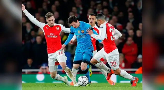 Messi es fuertemente marcado