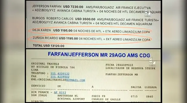 Esto demostraría que pelotero y morocha estuvieron juntos en Colombia