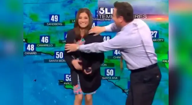 La mujer fue auxiliada por el conductor del programa.