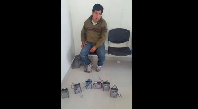 El detenido no supo sustentar la posesión de los medidores El detenido no supo sustentar la posesión de los medidores