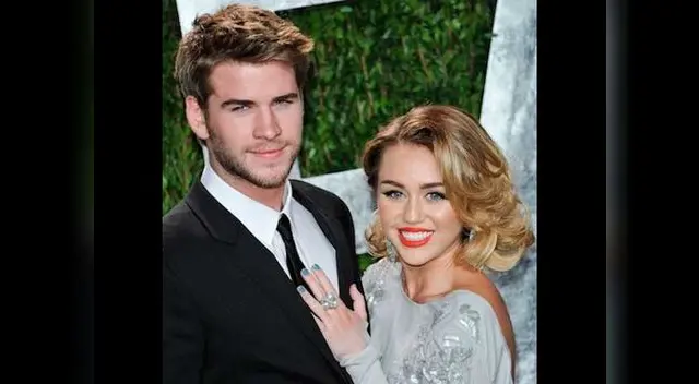 Liam Hemsworth y Miley Cyrus.