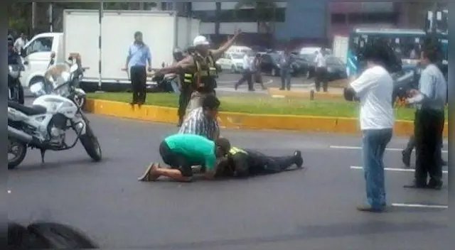 La mujer se desplazaba en su moto cuando sufrió el accidente. 