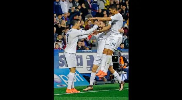 Real Madrid venció por 3-1 al Levante por Liga BBVA.