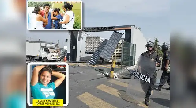 Policía apoyó las labores de 12 unidades de bomberos, mientras trabajadores y familiares seguían en shock. Al lado, la víctima.