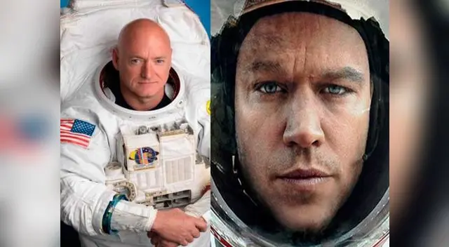 Scott Kelly tuvo una experiencia parecida a la Matt Damon en el filme de Marte.