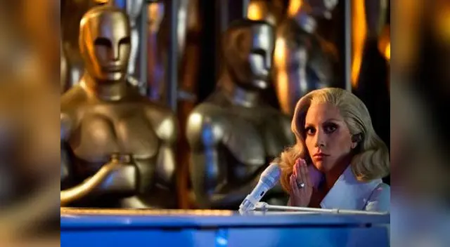 Lady Gaga en los premios Oscar 2016.