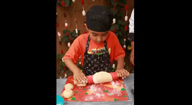 Estira la masa con la ayuda de un rodillo. Estira la masa con la ayuda de un rodillo.