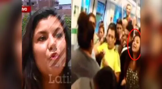 Joven que fue agredida en Metro de Lima. Joven que fue agredida en Metro de Lima.