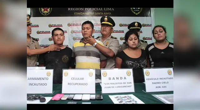 Delincuentes fueron capturados cuando planificaban asalto a entidad bancaria.