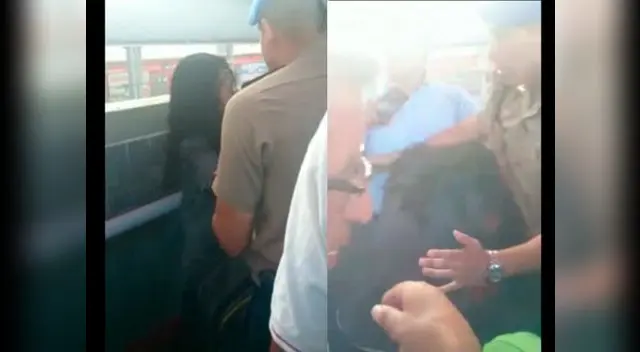 La mujer cayó por las escaleras tras la intervención. La mujer cayó por las escaleras tras la intervención.