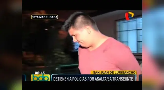 Policía capturado tras robar a un joven.