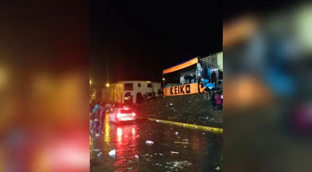 Así de vacío quedó el mitín de Keiko Fujimori.