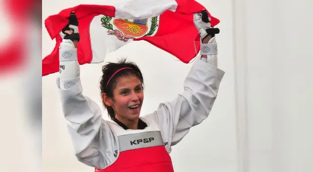 Deportista al final de su combate gritó de emoción.