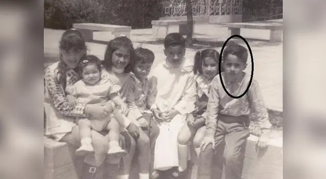 Carlos Alcántara de niño.